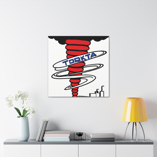 "Banksy-Style Texas Tornado Canvas Print" by PenPencilArt