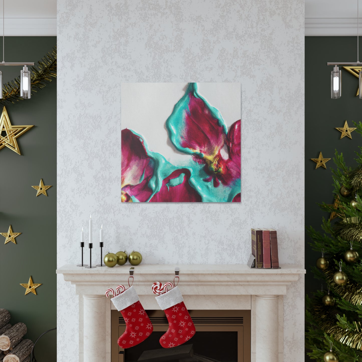 "Helen Frankenthaler-Inspired Floral Canvas Prints" by PenPencilArt