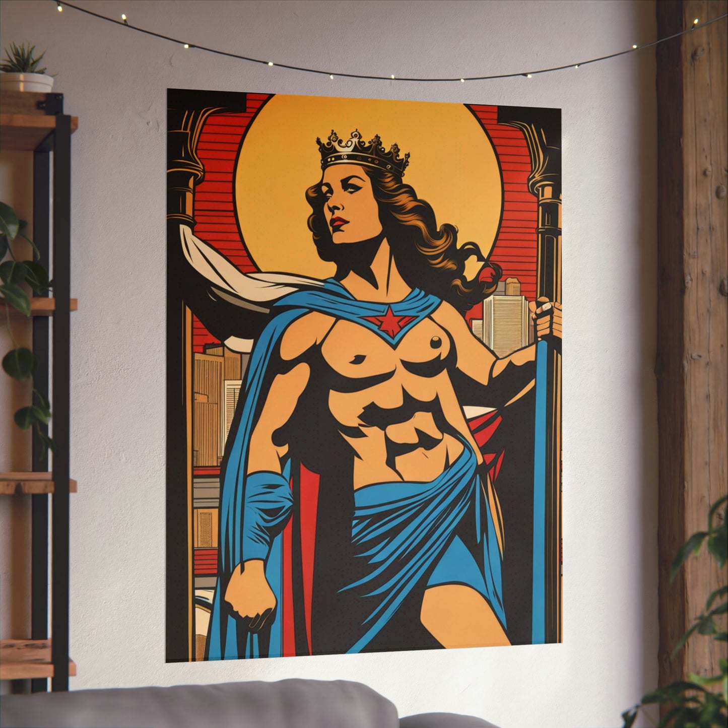 "Justice Print Poster by Mel Ramos-Inspired Styling" by PenPencilArt