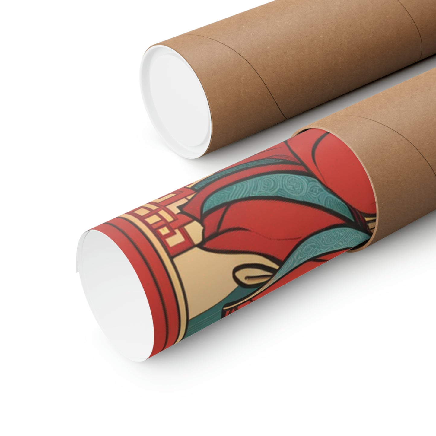 "Qiu Ying-Inspired Justice Poster Prints for Home Decor" by PenPencilArt