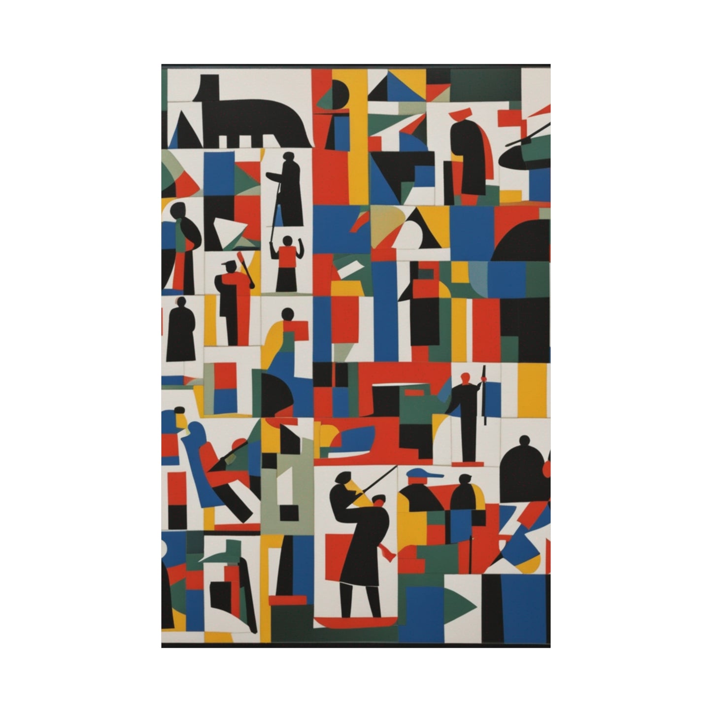 "Kazimir Malevich-Inspired Death Poster Print" by PenPencilArt