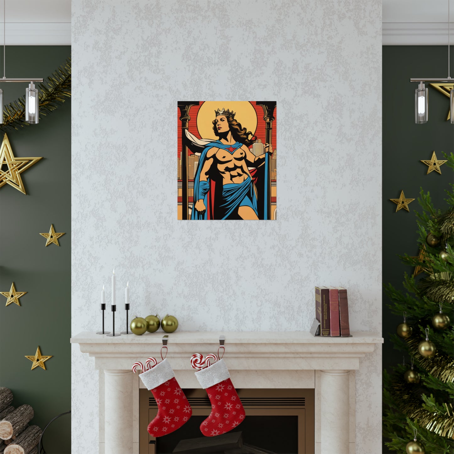 "Justice Print Poster by Mel Ramos-Inspired Styling" by PenPencilArt