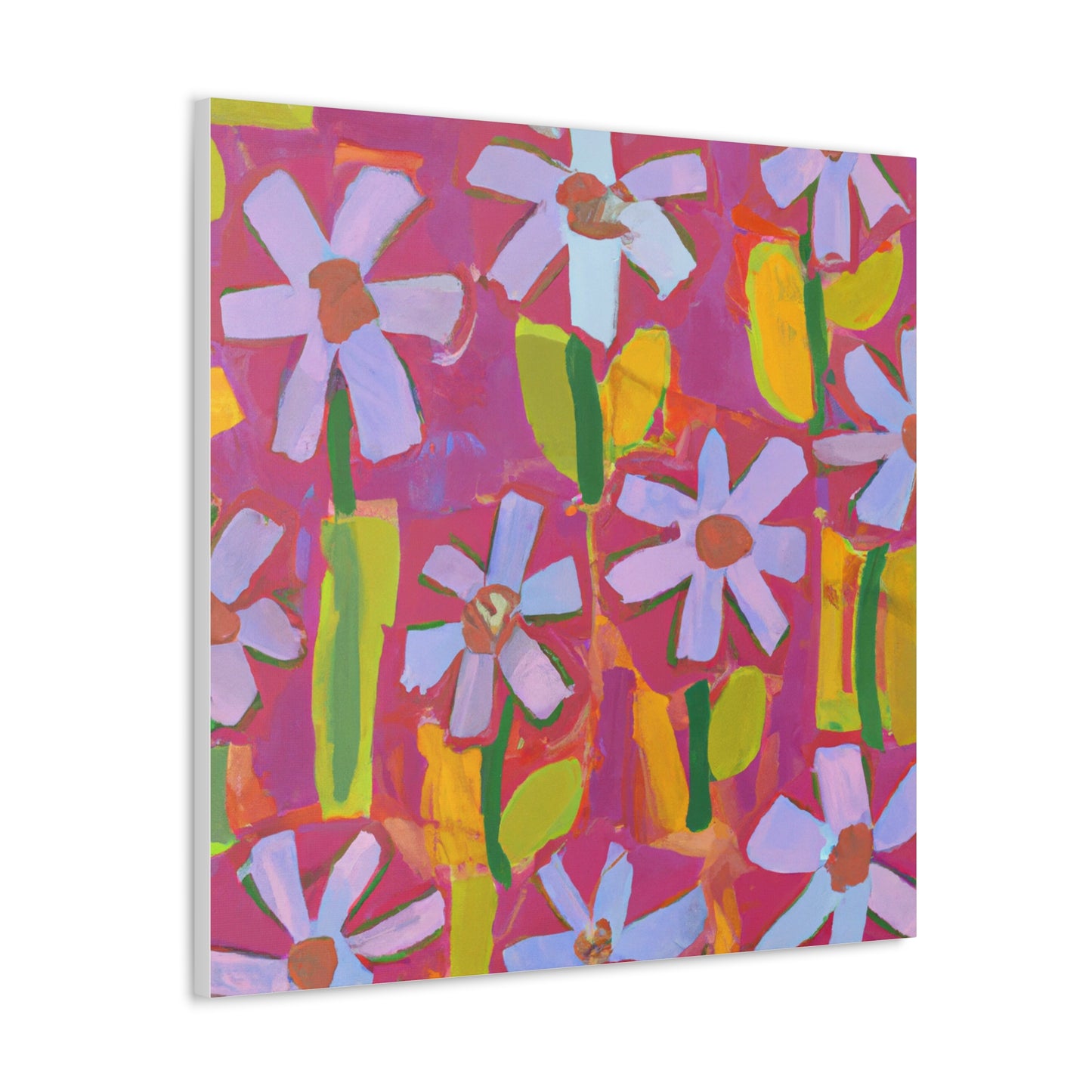 "Canvas Prints of Jasper Johns-Inspired Flowers" by PenPencilArt