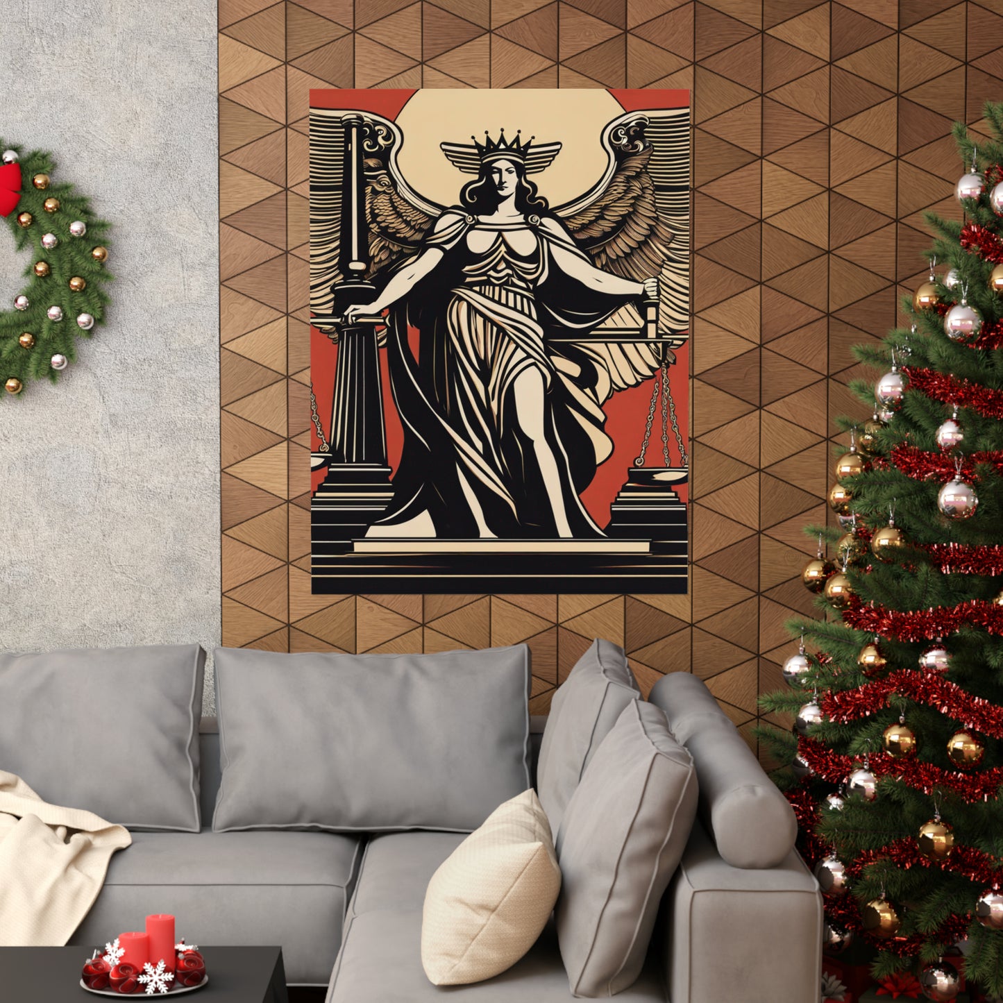 "Hariton Pushwagner-Inspired Justice Poster Print" by PenPencilArt