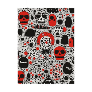 "Yayoi Kusama-Inspired 'Death' Poster Prints" by PenPencilArt