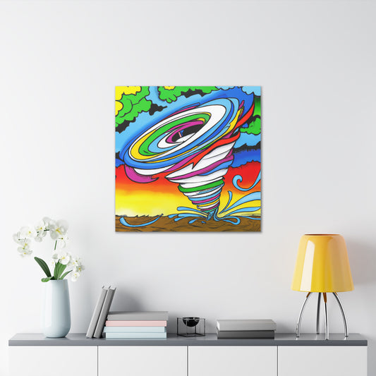 "A Unique Texas Tornado Canvas Print Inspired by Peter Max" by PenPencilArt