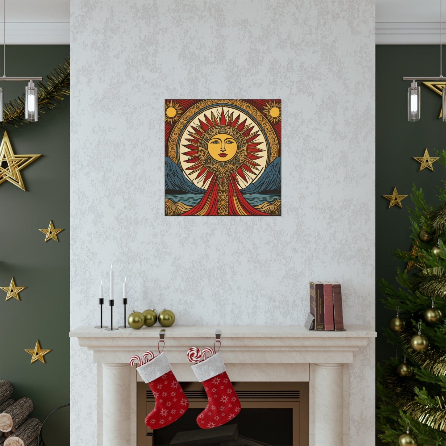 "Mel Ramos-Inspired Sun Poster Print: Brighten Up Your Space" by PenPencilArt
