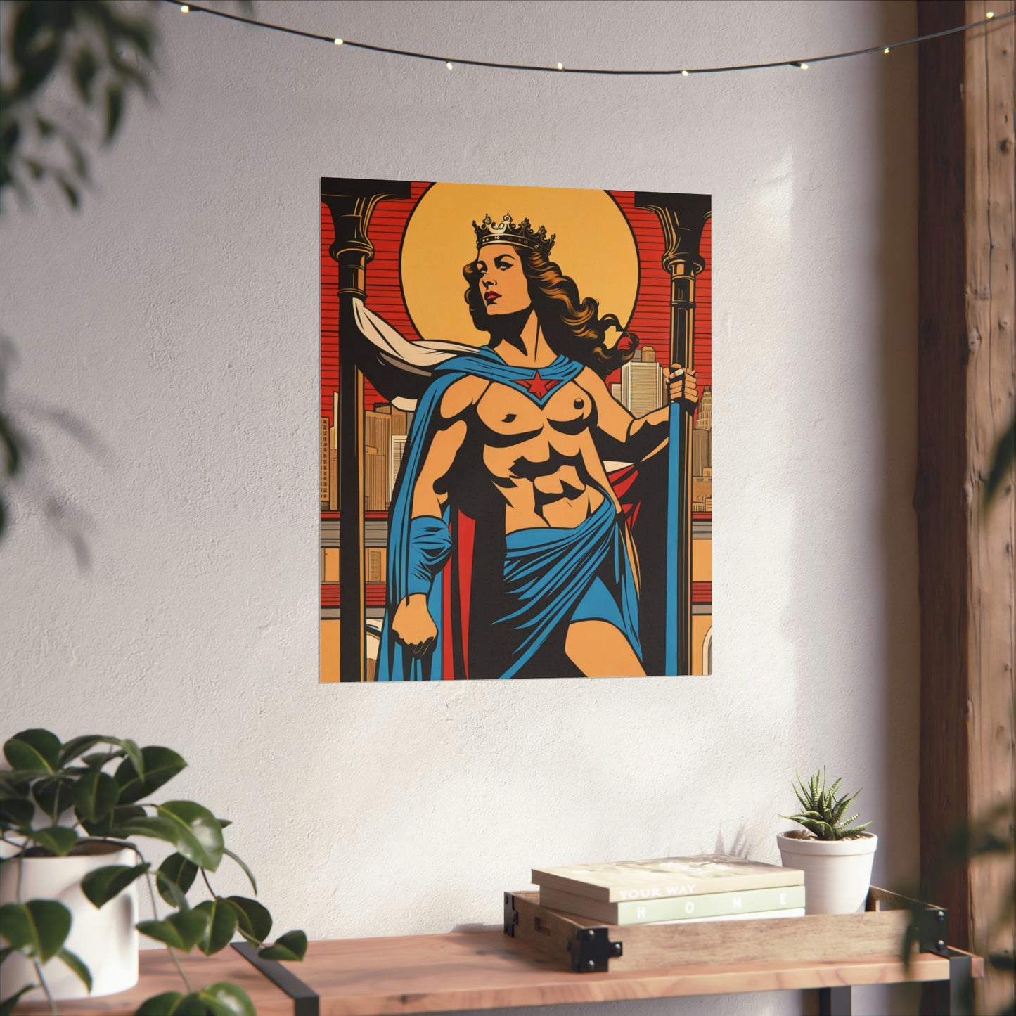 "Justice Print Poster by Mel Ramos-Inspired Styling" by PenPencilArt