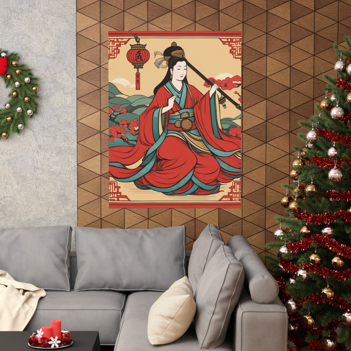 "Qiu Ying-Inspired Justice Poster Prints for Home Decor" by PenPencilArt