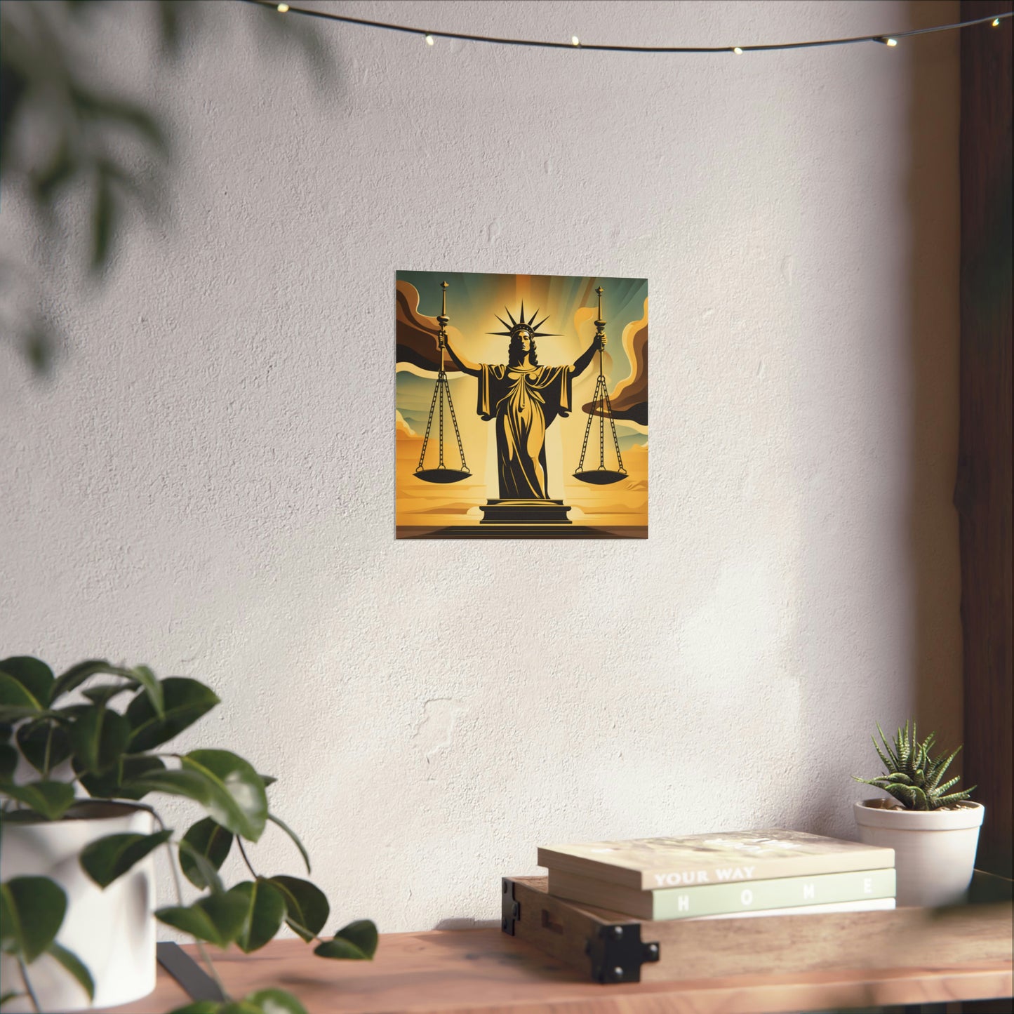 "Dalí-Inspired Justice Poster Print: An Eye-Catching Artwork" by PenPencilArt