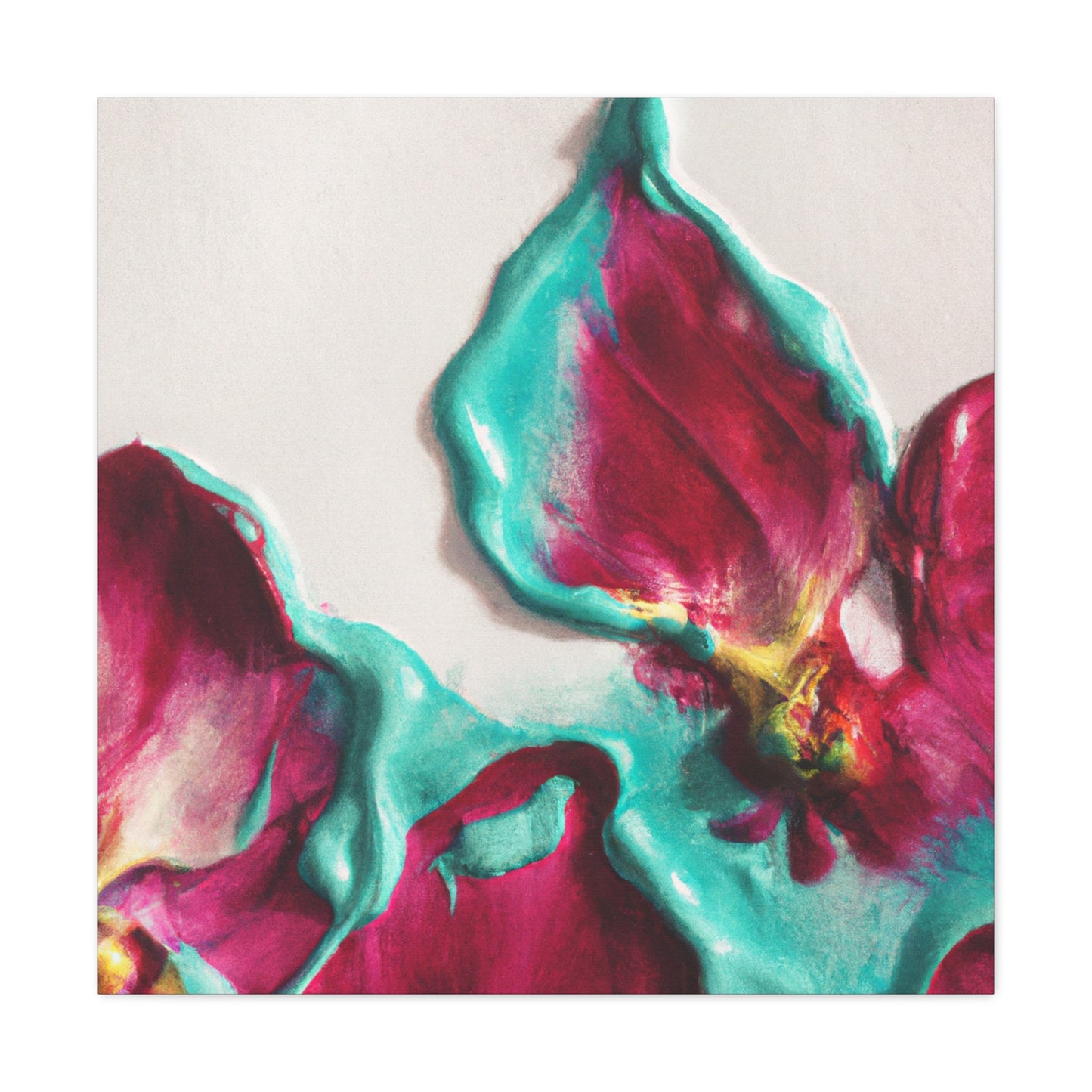 "Helen Frankenthaler-Inspired Floral Canvas Prints" by PenPencilArt