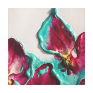 "Helen Frankenthaler-Inspired Floral Canvas Prints" by PenPencilArt