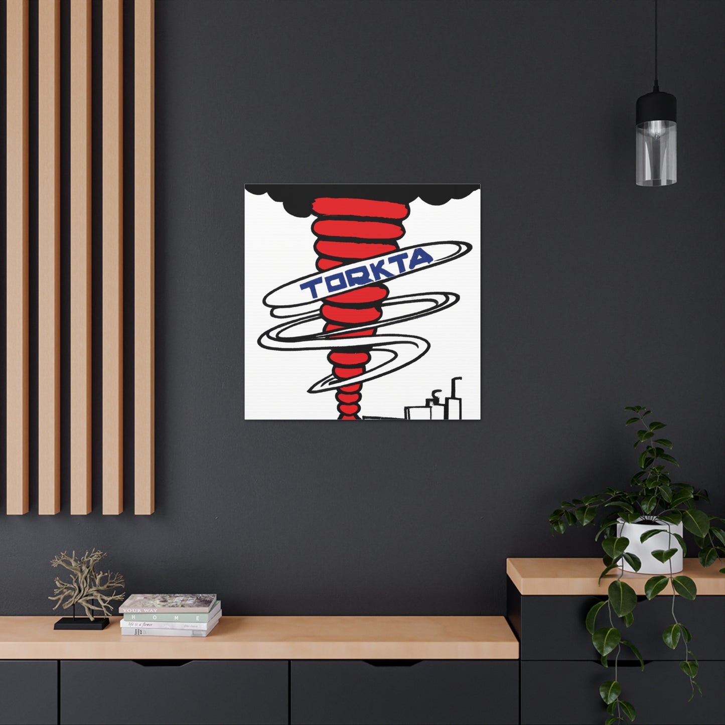 "Banksy-Style Texas Tornado Canvas Print" by PenPencilArt