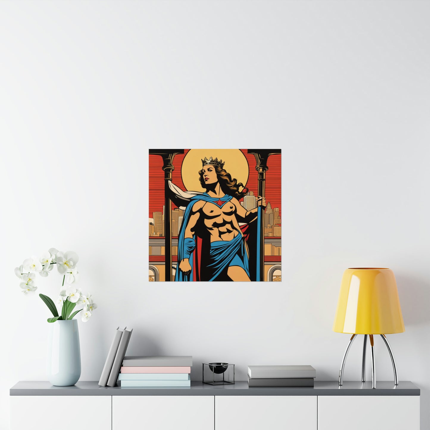 "Justice Print Poster by Mel Ramos-Inspired Styling" by PenPencilArt