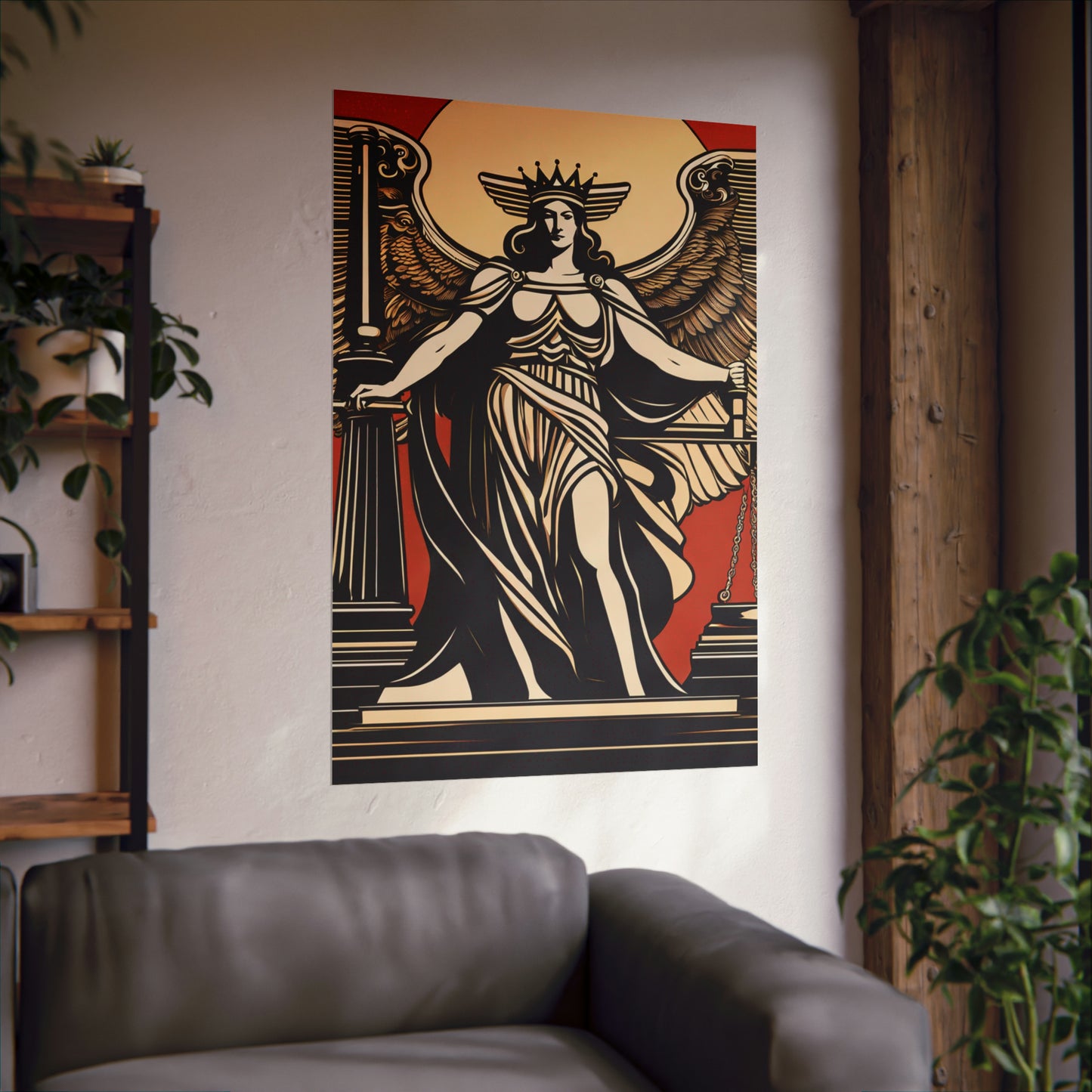 "Hariton Pushwagner-Inspired Justice Poster Print" by PenPencilArt