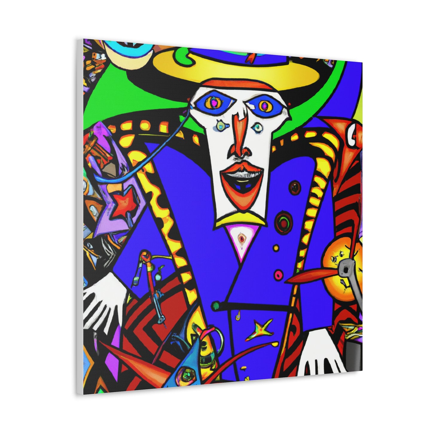 "Peter Max Inspired Magical Canvas Print | Delve into the Unseen Forces of the Universe" by PenPencilArt