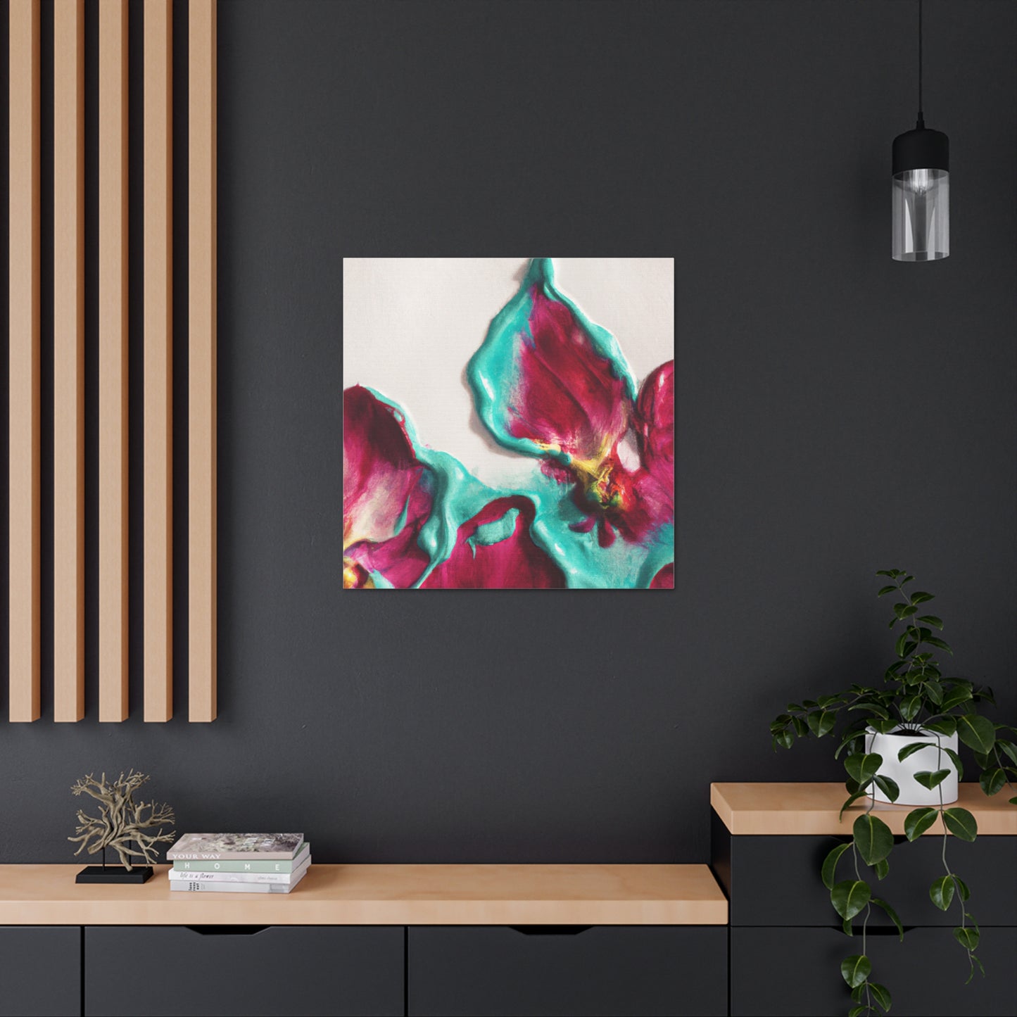 "Helen Frankenthaler-Inspired Floral Canvas Prints" by PenPencilArt