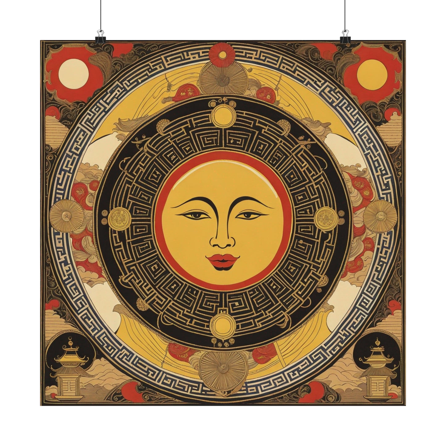 "Qiu Ying Inspired 'The Sun' Poster Prints" by PenPencilArt