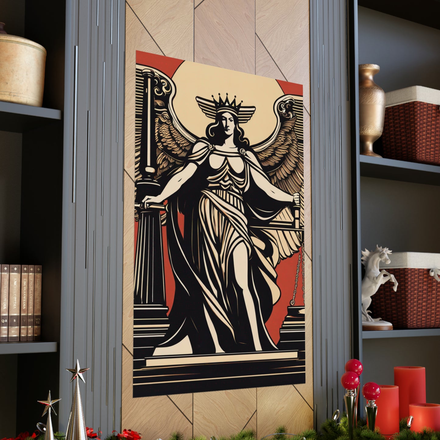 "Hariton Pushwagner-Inspired Justice Poster Print" by PenPencilArt