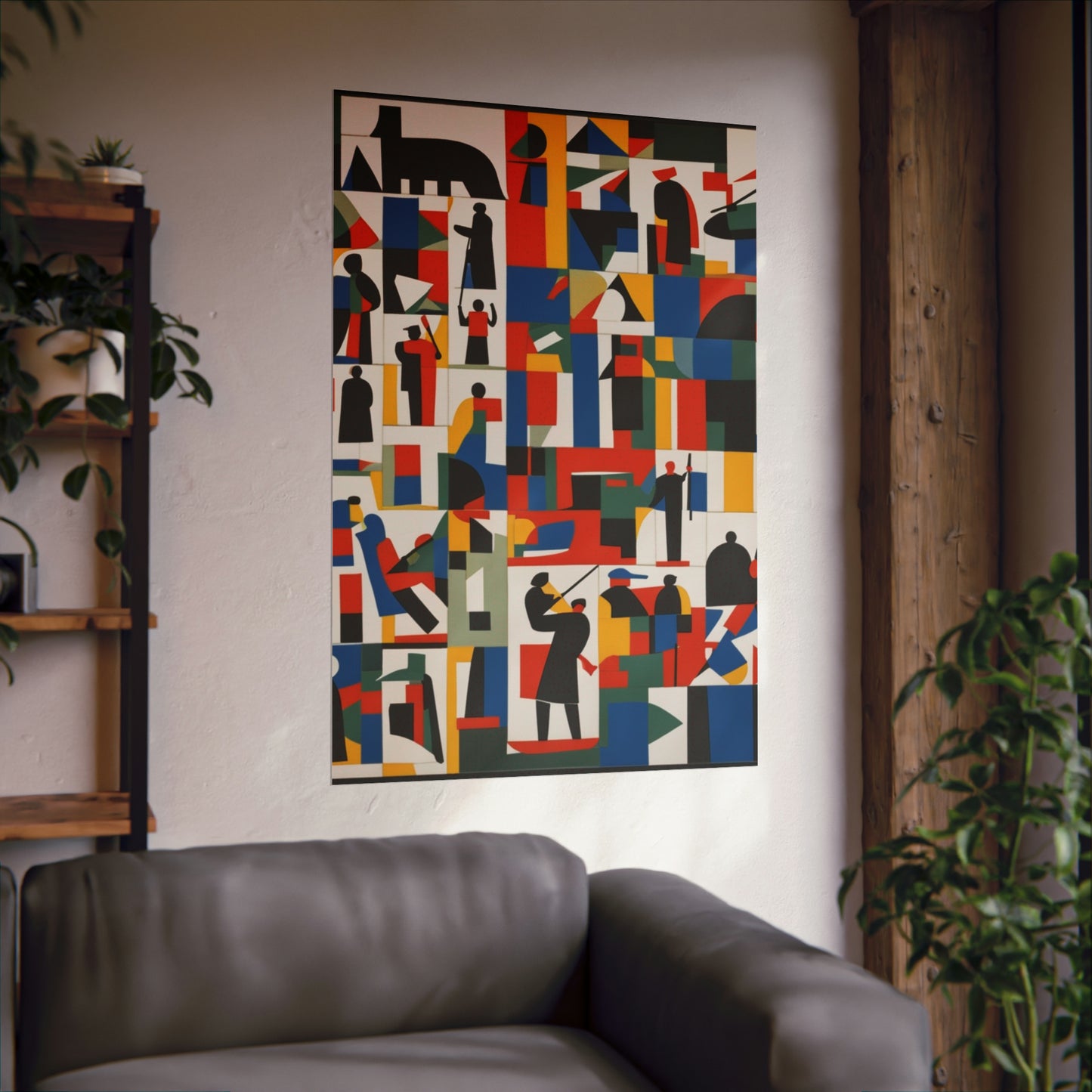 "Kazimir Malevich-Inspired Death Poster Print" by PenPencilArt