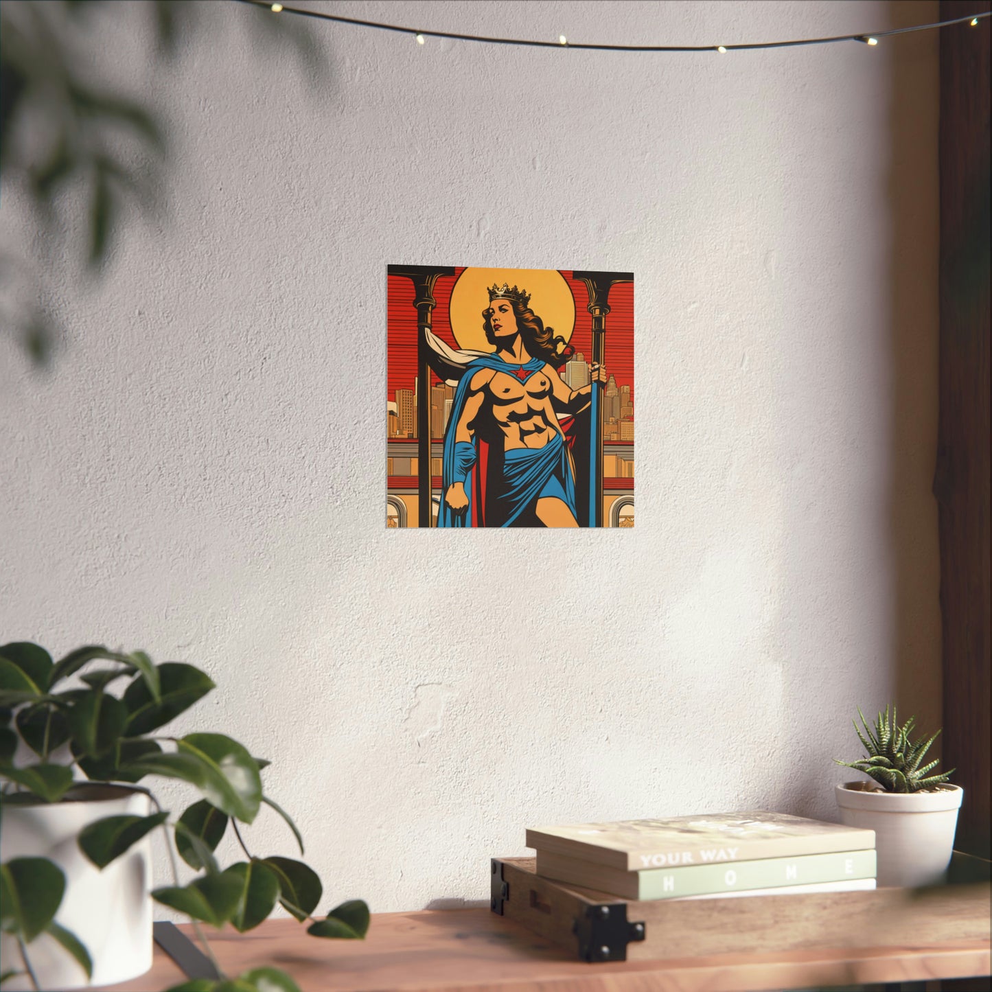 "Justice Print Poster by Mel Ramos-Inspired Styling" by PenPencilArt