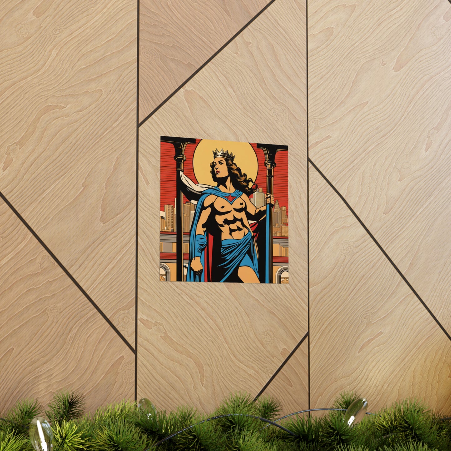 "Justice Print Poster by Mel Ramos-Inspired Styling" by PenPencilArt