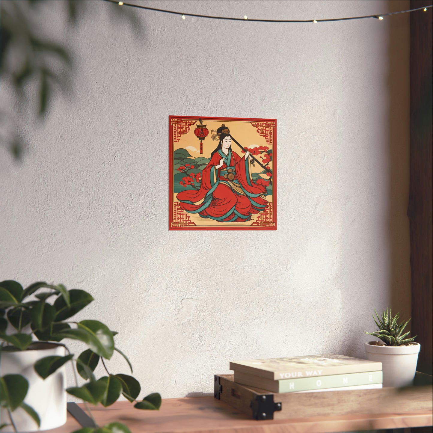 "Qiu Ying-Inspired Justice Poster Prints for Home Decor" by PenPencilArt