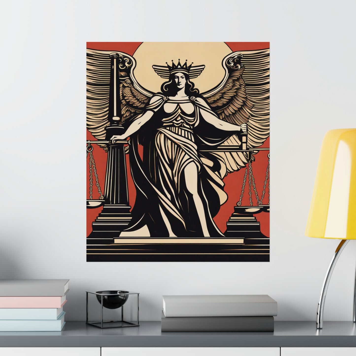"Hariton Pushwagner-Inspired Justice Poster Print" by PenPencilArt
