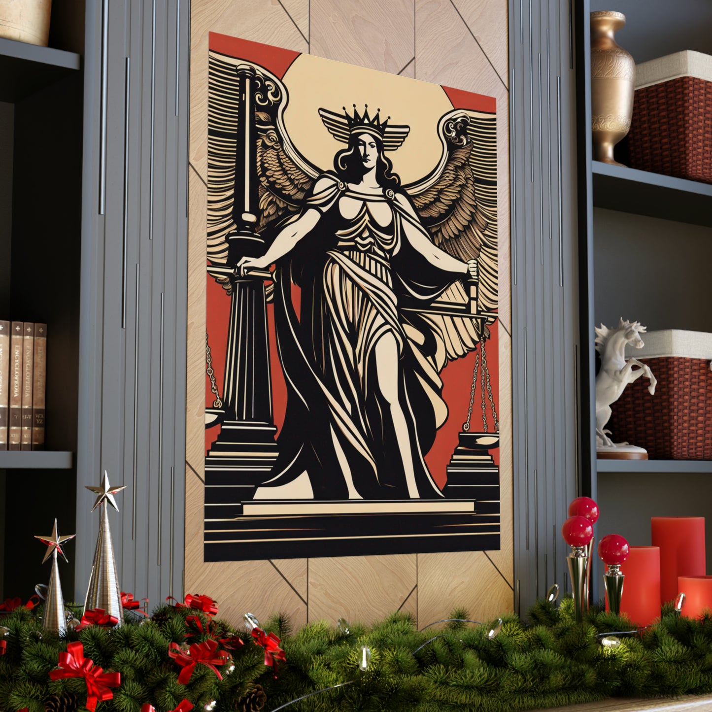 "Hariton Pushwagner-Inspired Justice Poster Print" by PenPencilArt