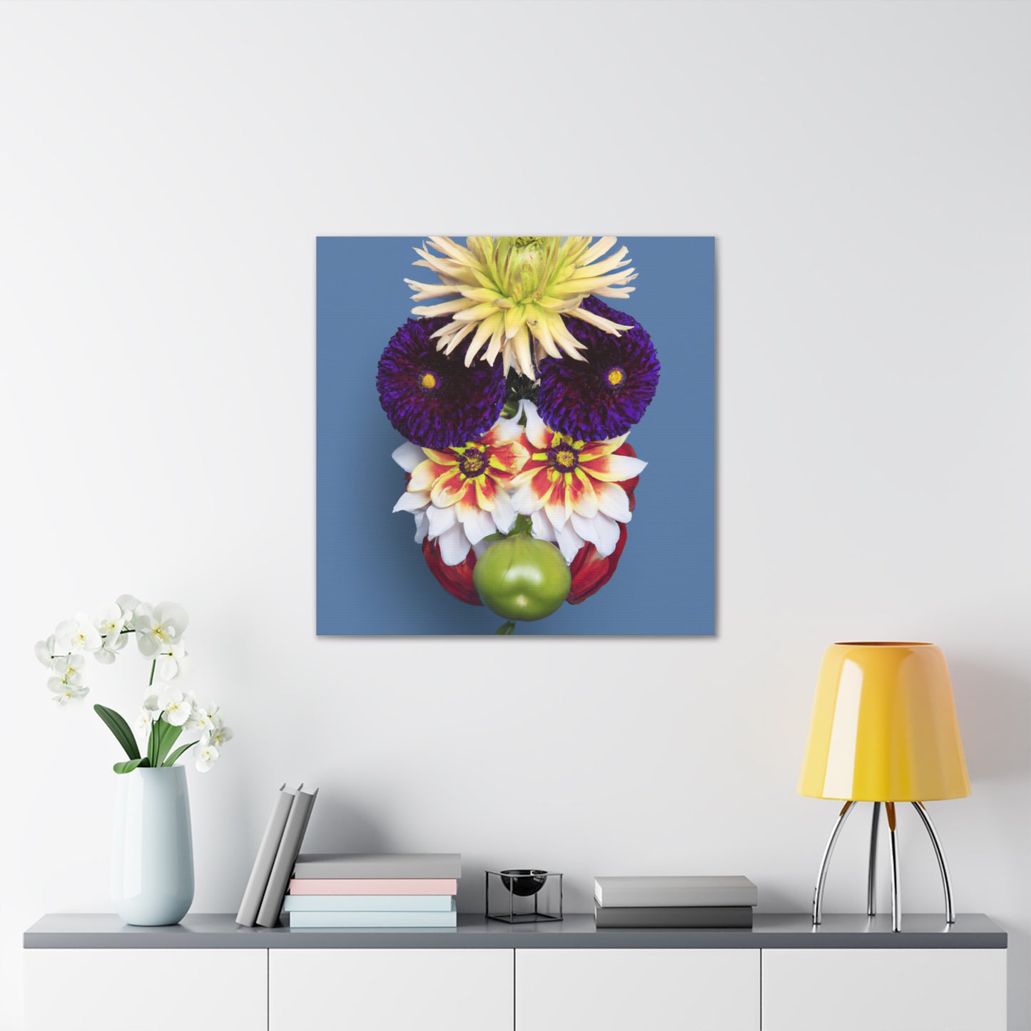 "Jeff Koons-Inspired Flower Canvas Prints" by PenPencilArt
