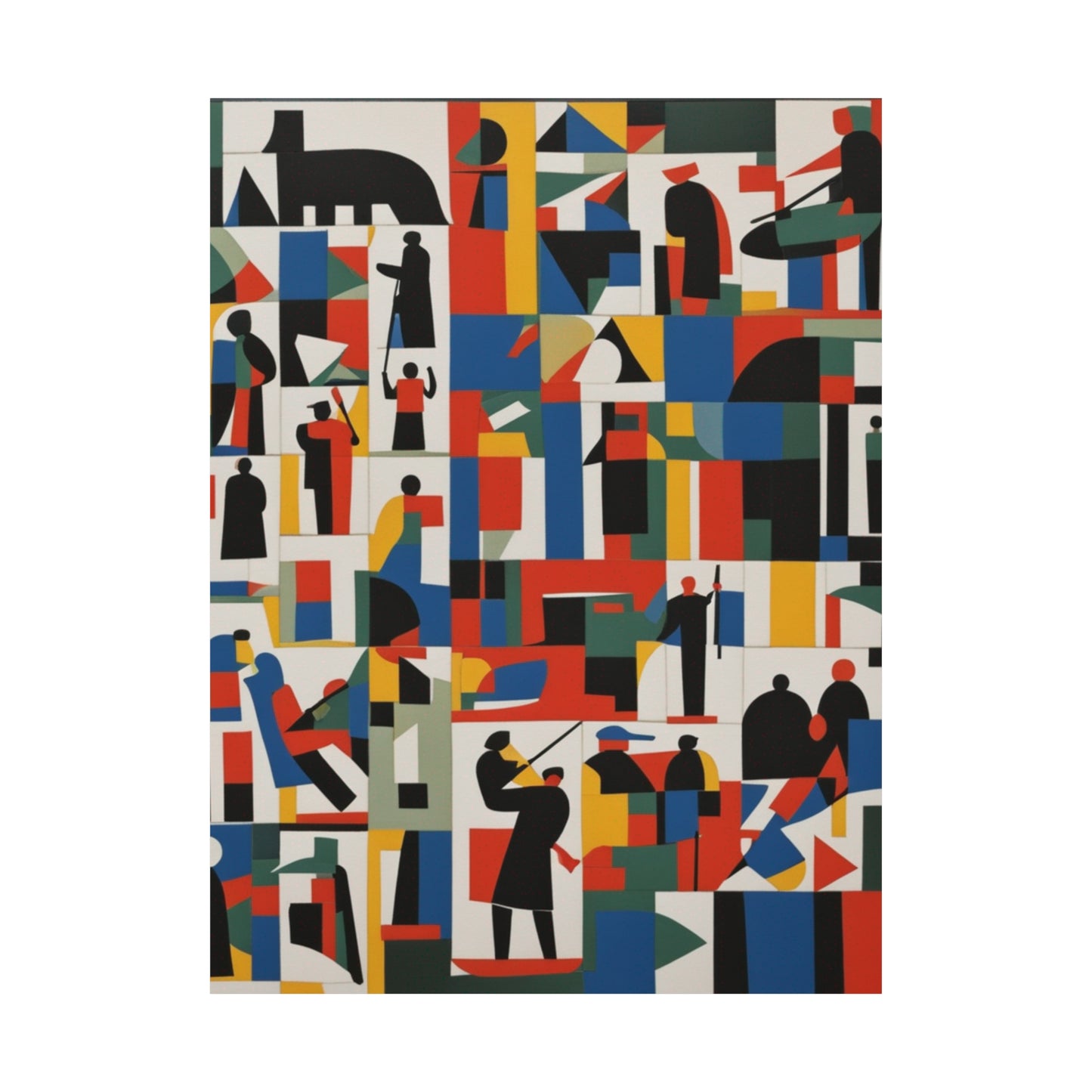 "Kazimir Malevich-Inspired Death Poster Print" by PenPencilArt