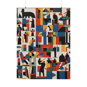 "Kazimir Malevich-Inspired Death Poster Print" by PenPencilArt