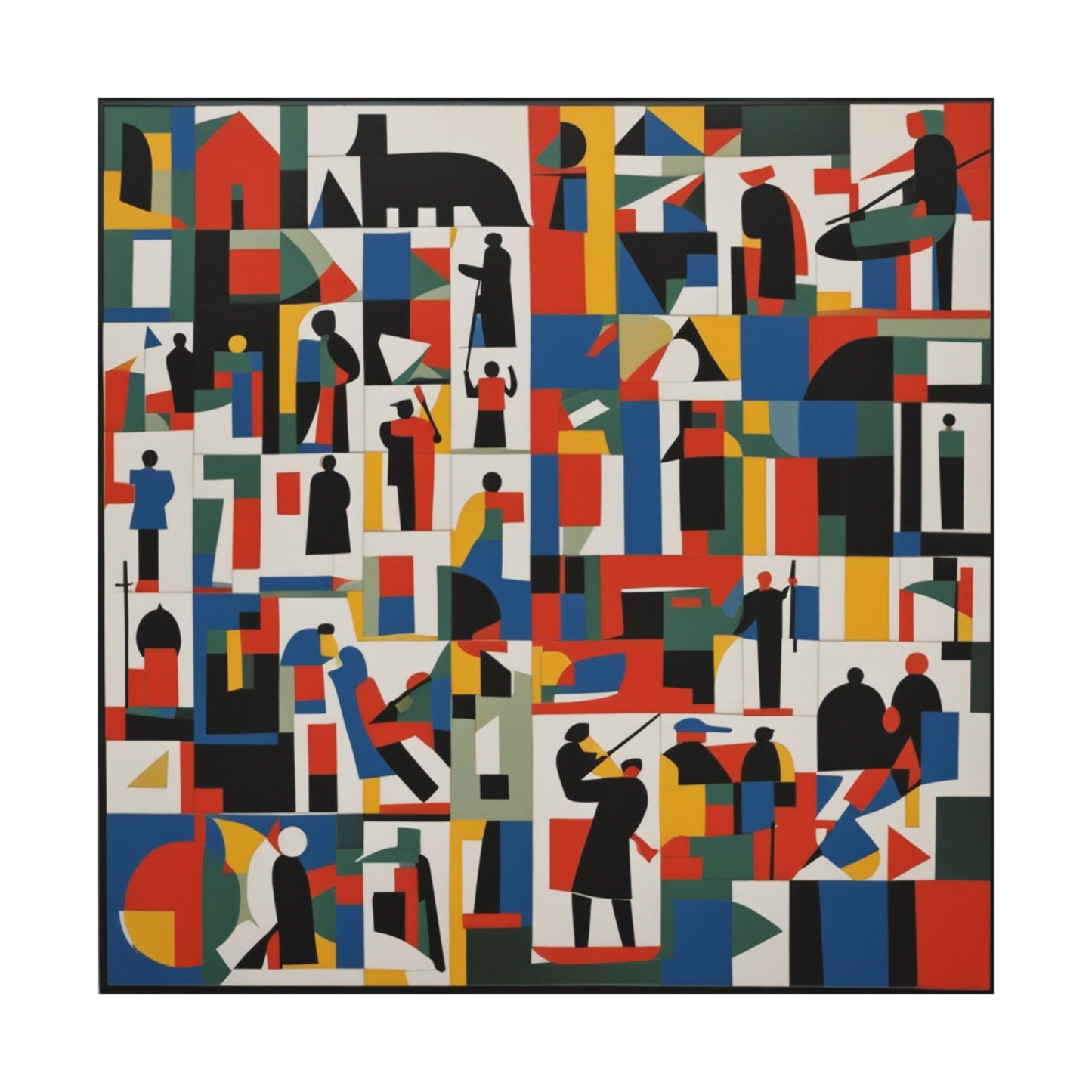 "Kazimir Malevich-Inspired Death Poster Print" by PenPencilArt