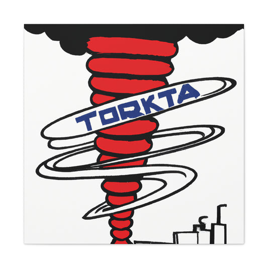 "Banksy-Style Texas Tornado Canvas Print" by PenPencilArt