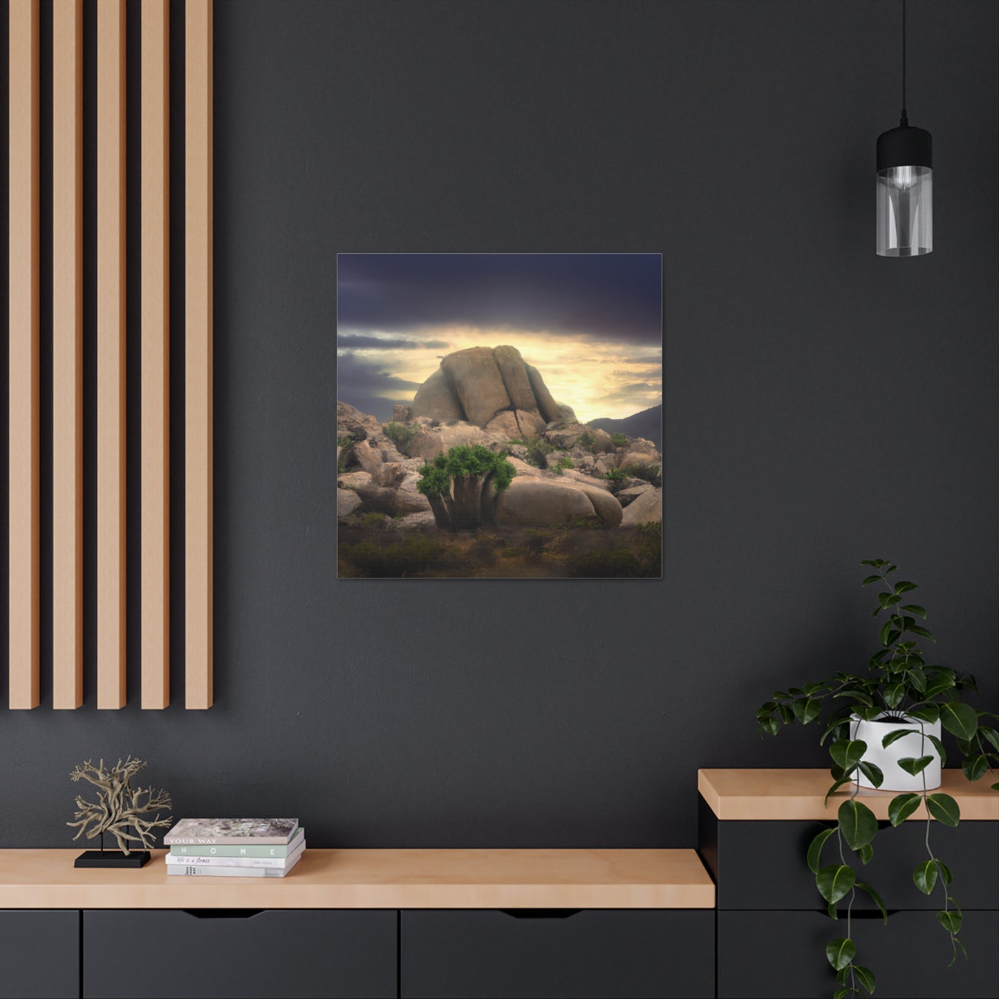 "Desert Landscape Wall Art Inspired by Mel Ramos" by PenPencilArt