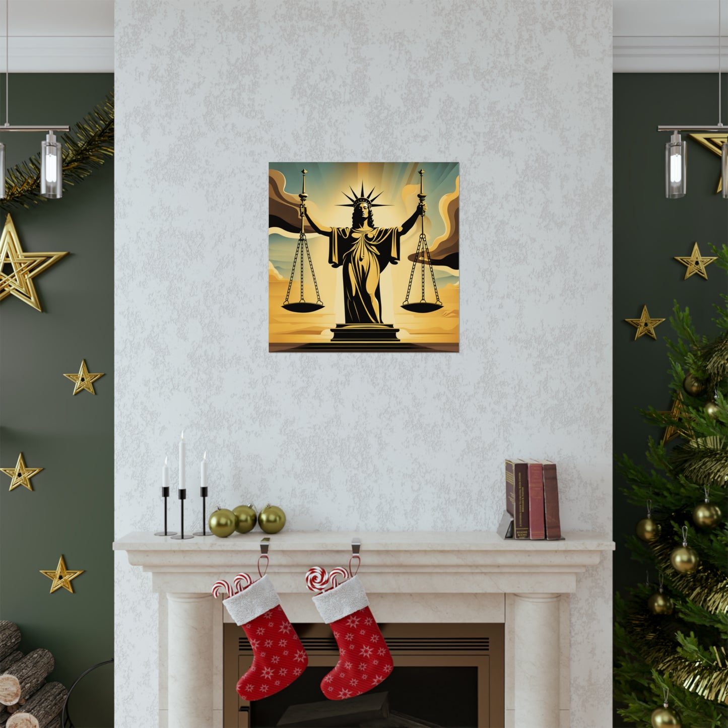 "Dalí-Inspired Justice Poster Print: An Eye-Catching Artwork" by PenPencilArt