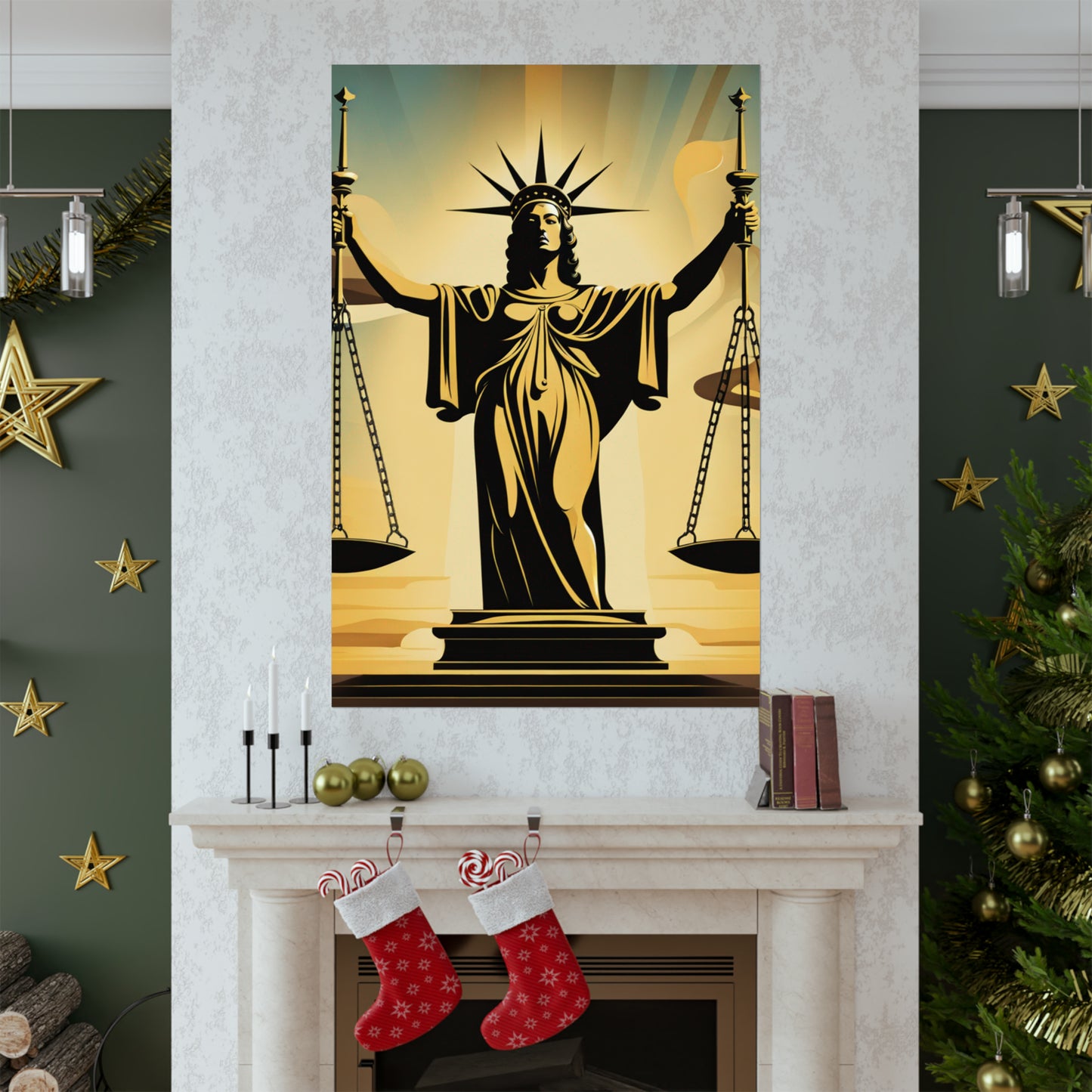 "Dalí-Inspired Justice Poster Print: An Eye-Catching Artwork" by PenPencilArt