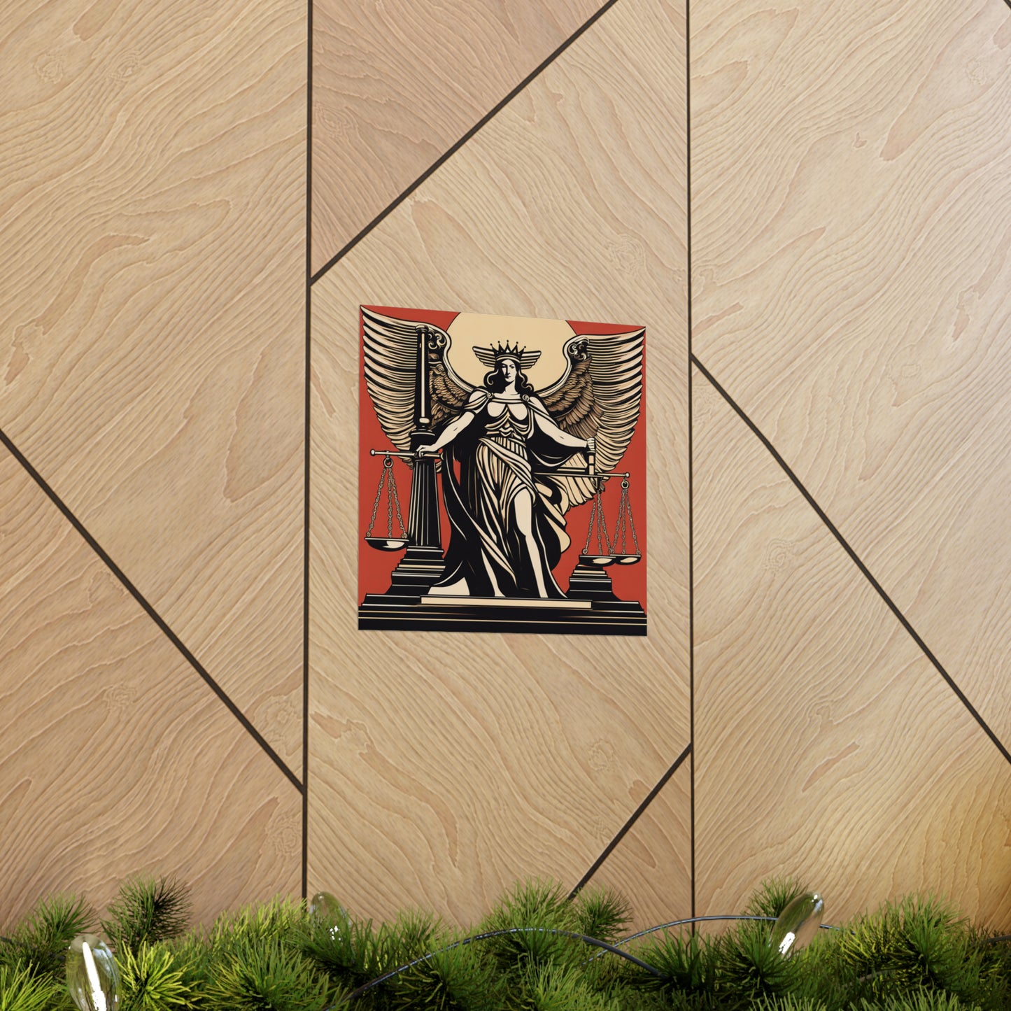"Hariton Pushwagner-Inspired Justice Poster Print" by PenPencilArt