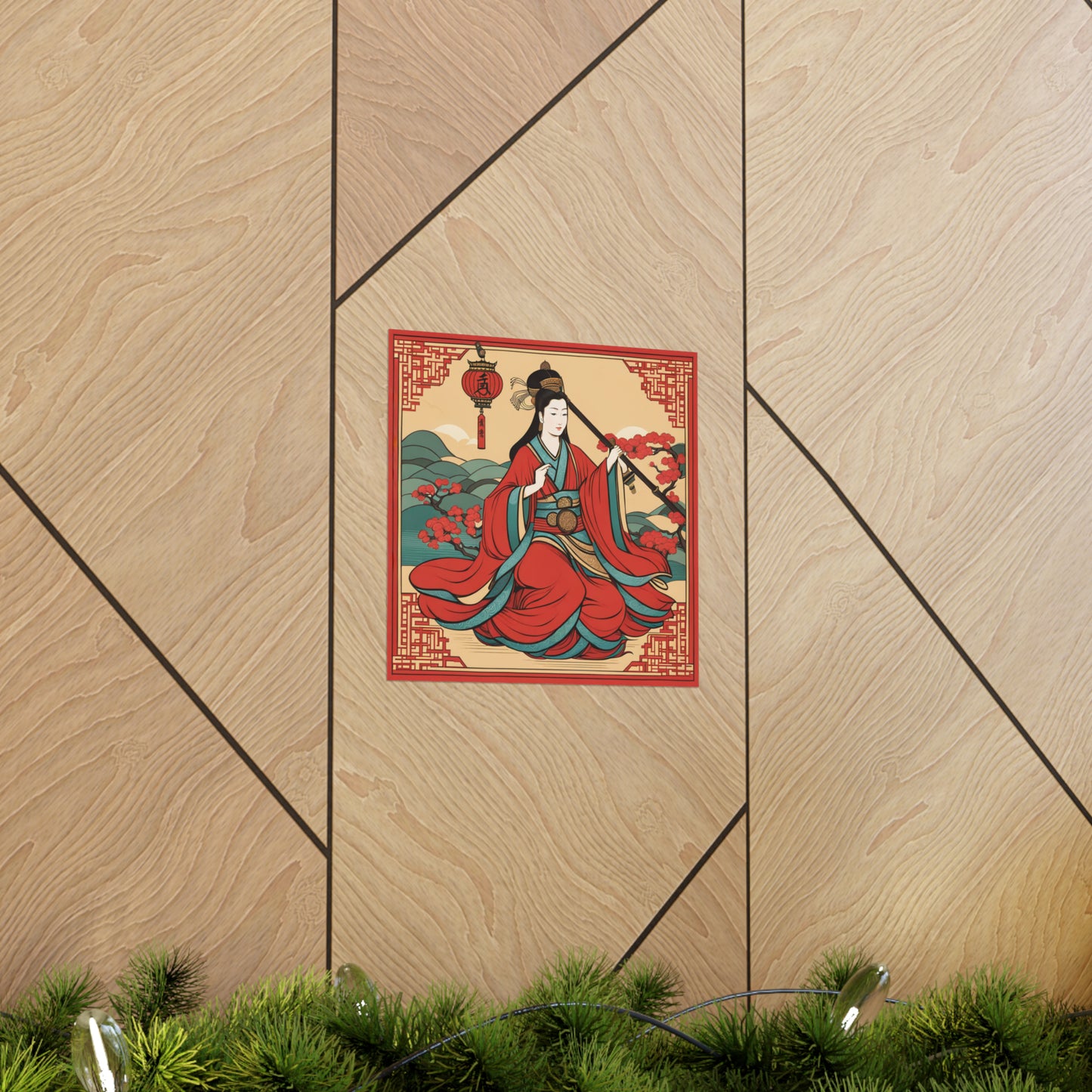 "Qiu Ying-Inspired Justice Poster Prints for Home Decor" by PenPencilArt