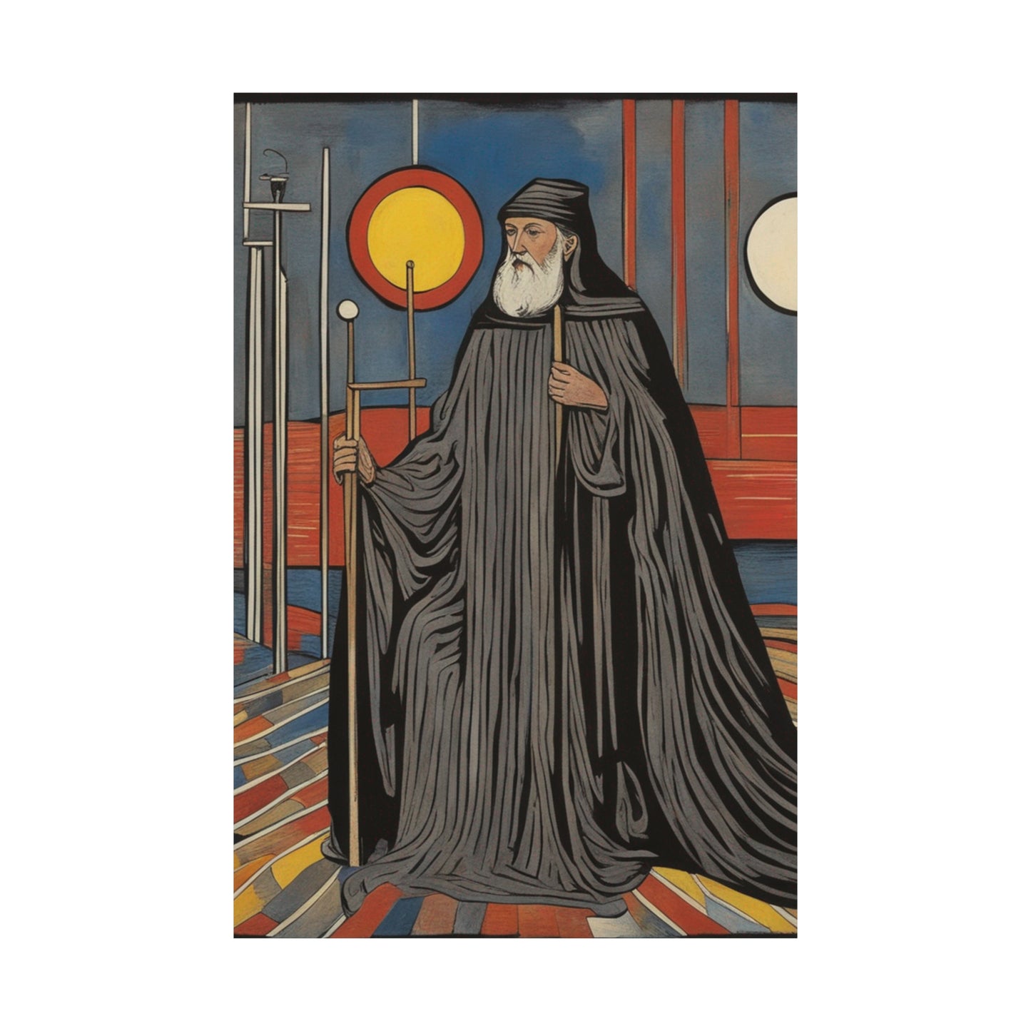 "The Hermit Poster Inspired by Jasper Johns | Modern Art Decor" by PenPencilArt