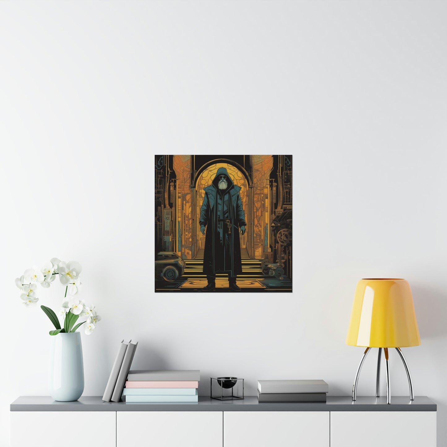"Neo-Figurative Cyberpunk Style Hermitin Poster Print" by PenPencilArt