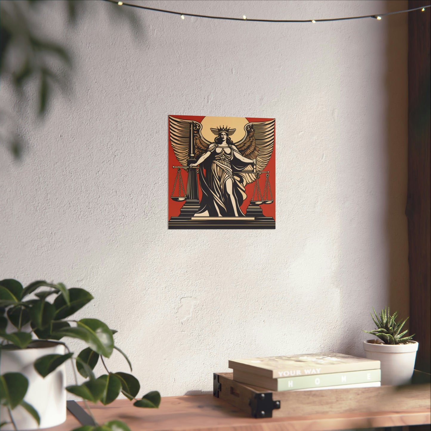 "Hariton Pushwagner-Inspired Justice Poster Print" by PenPencilArt