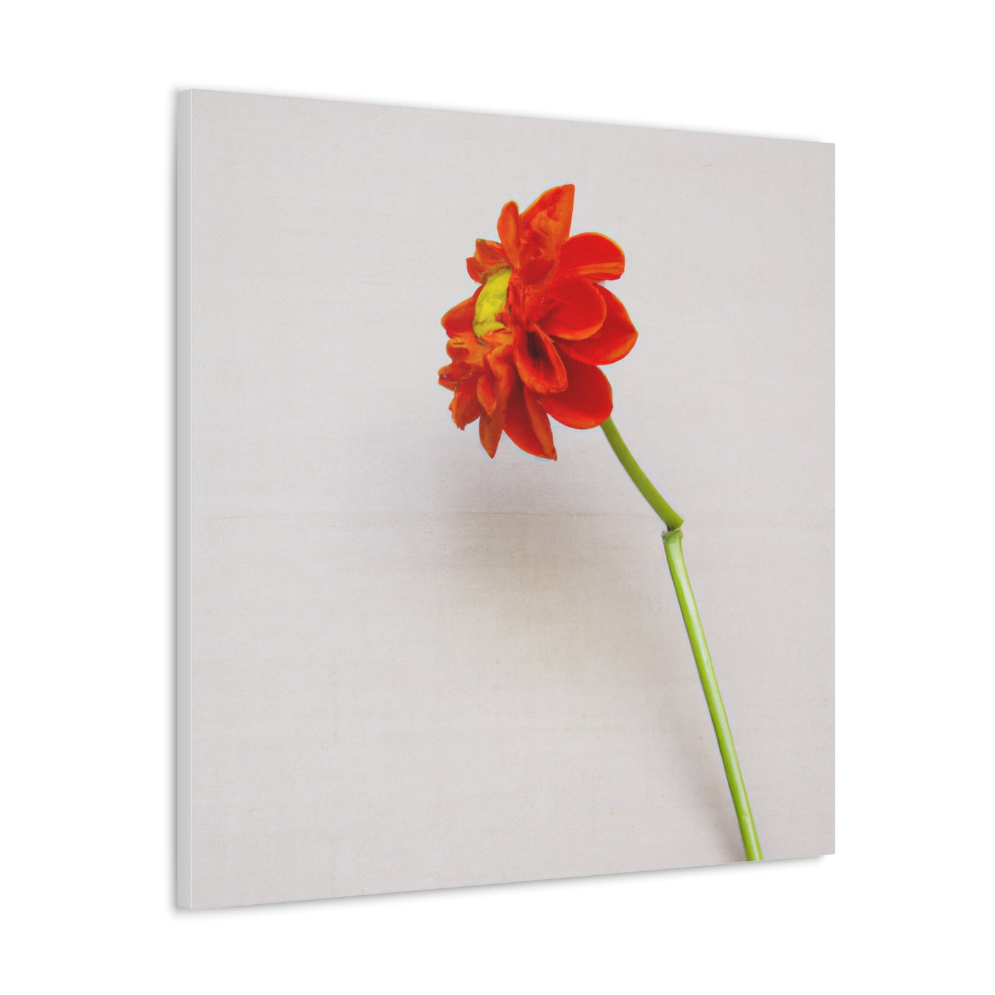 "Kazimir Malevich Inspiration: Hand-Painted Flower Canvas Print" by PenPencilArt