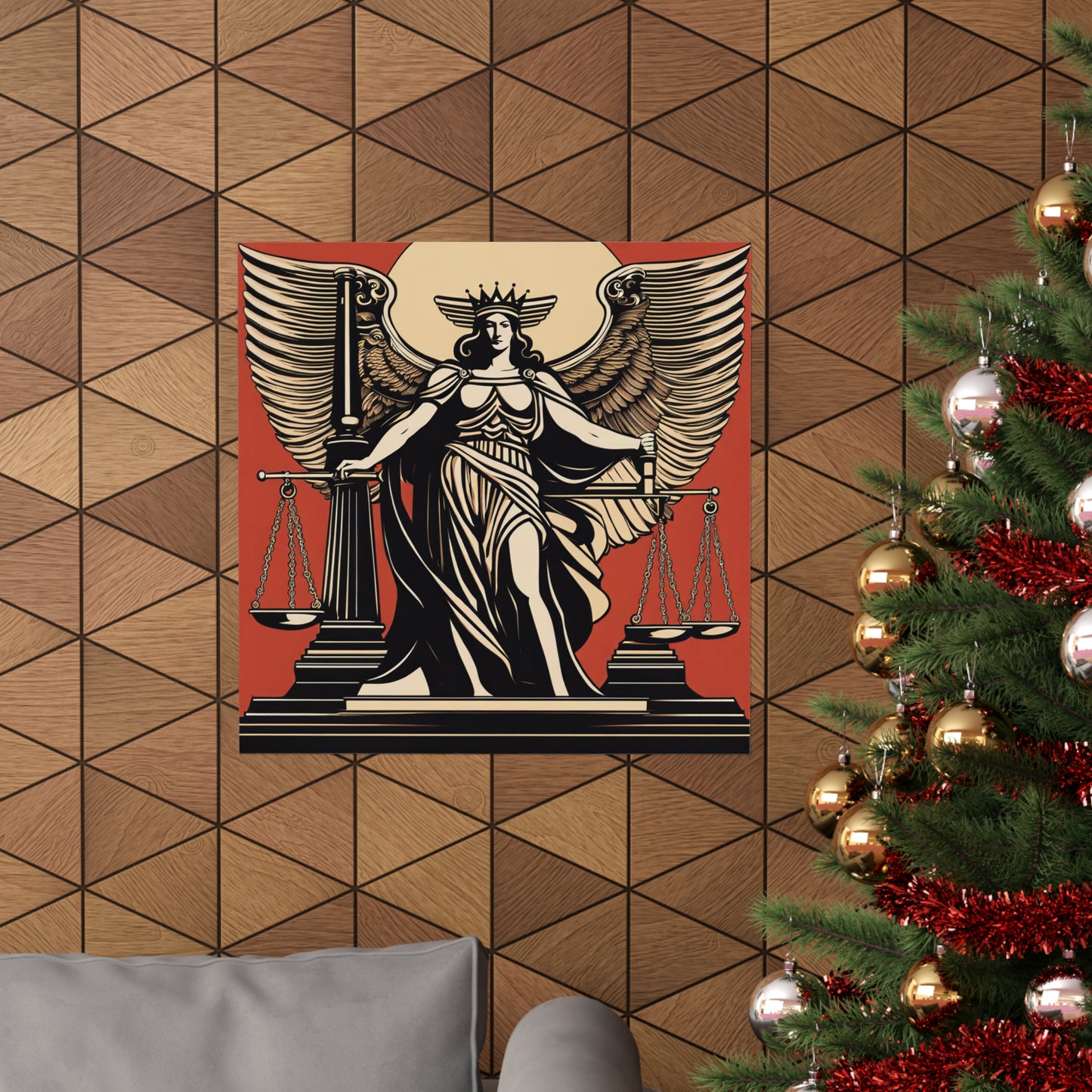 "Hariton Pushwagner-Inspired Justice Poster Print" by PenPencilArt