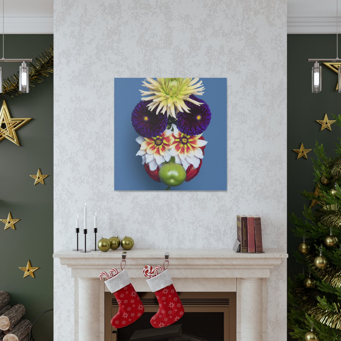 "Jeff Koons-Inspired Flower Canvas Prints" by PenPencilArt