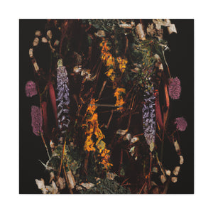 "Mimmo Rotella-Inspired Flower Canvas Prints" by PenPencilArt