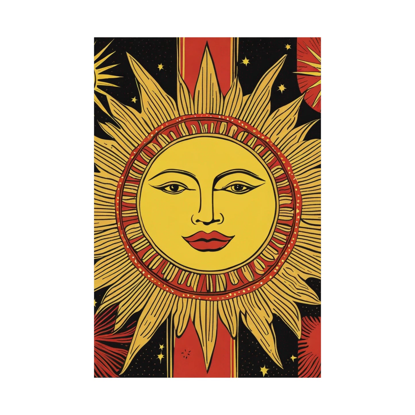 "Andy Warhol Inspired "The Sun" Poster Print" by PenPencilArt