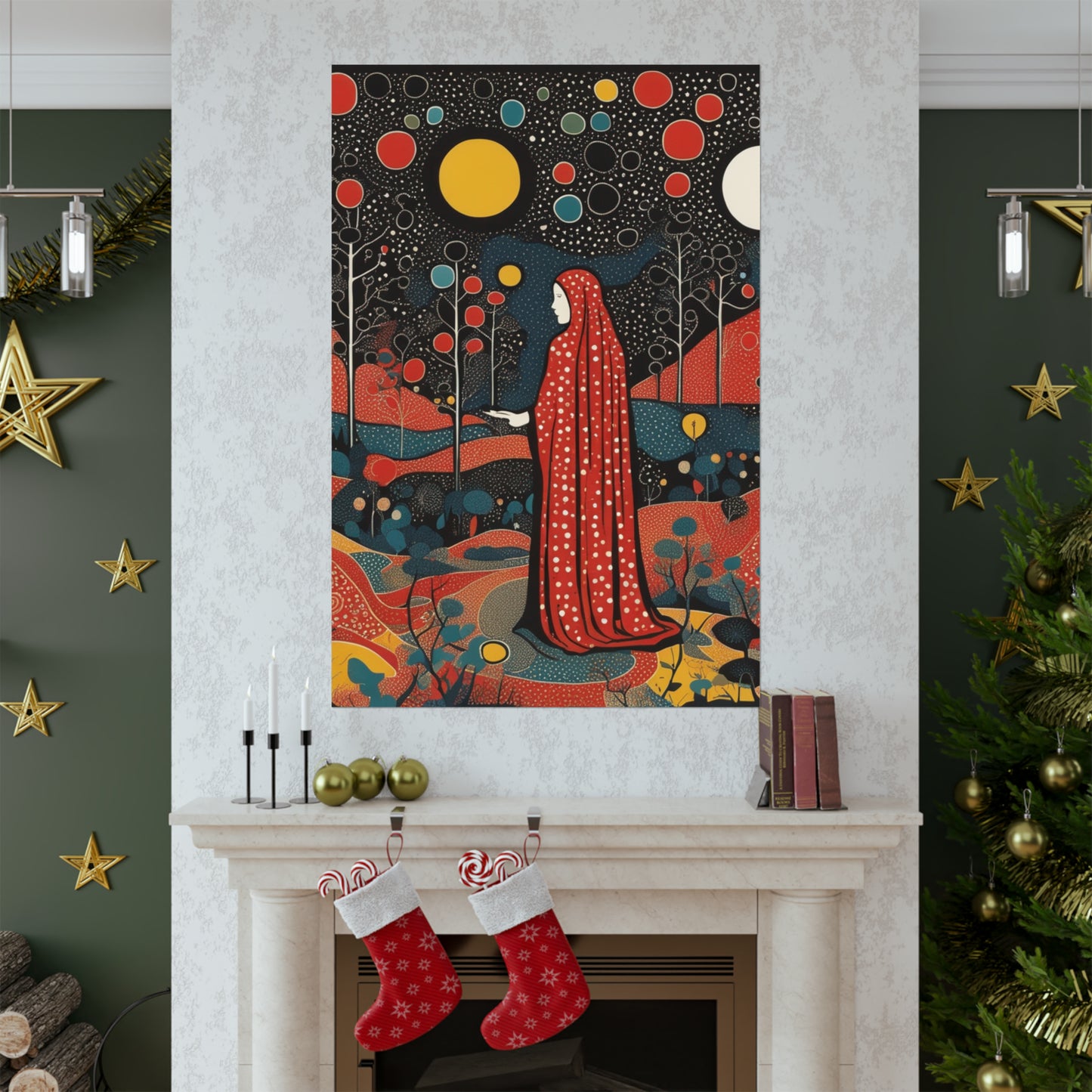 "Art Inspired by Yayoi Kusama: The Hermit Poster Print" by PenPencilArt