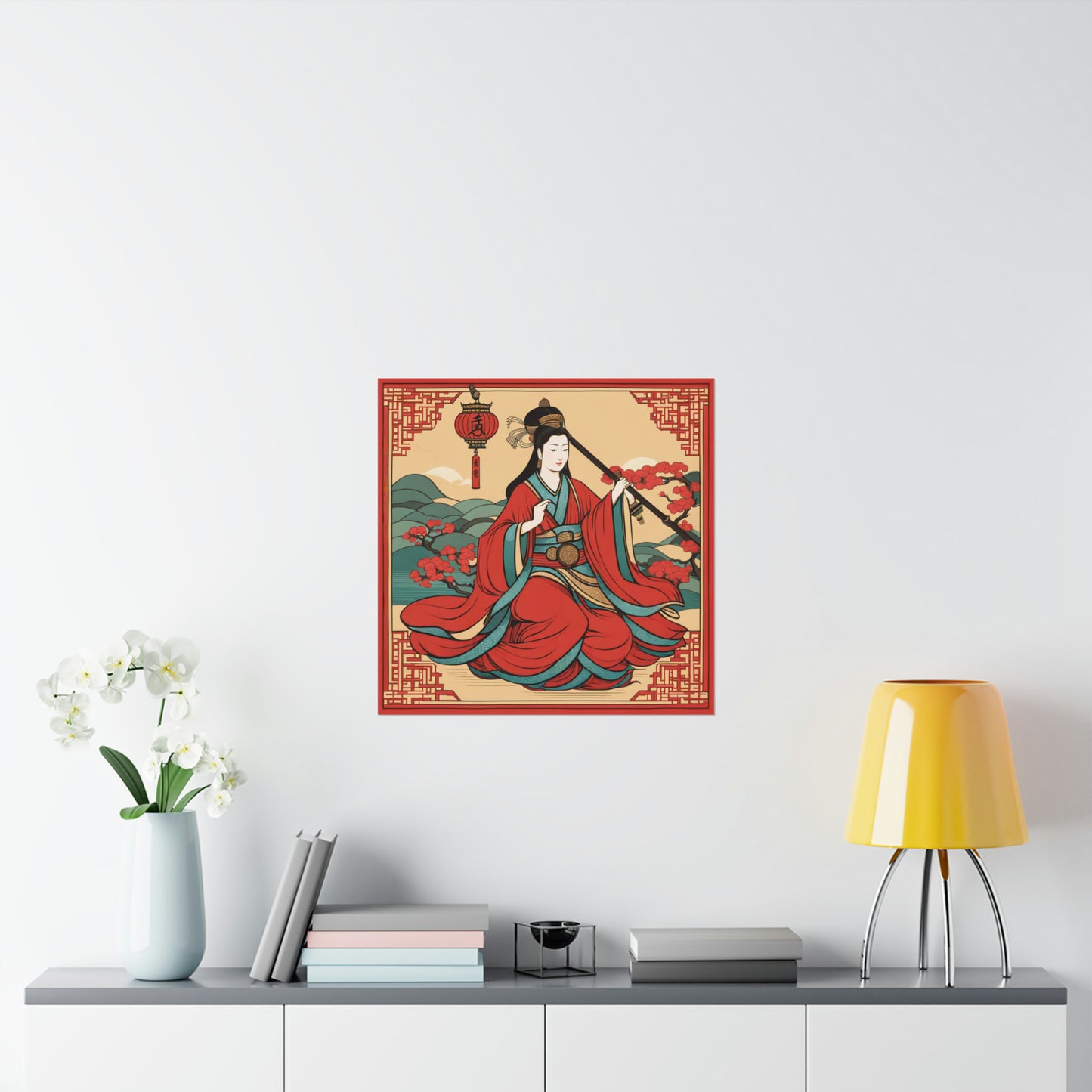 "Qiu Ying-Inspired Justice Poster Prints for Home Decor" by PenPencilArt