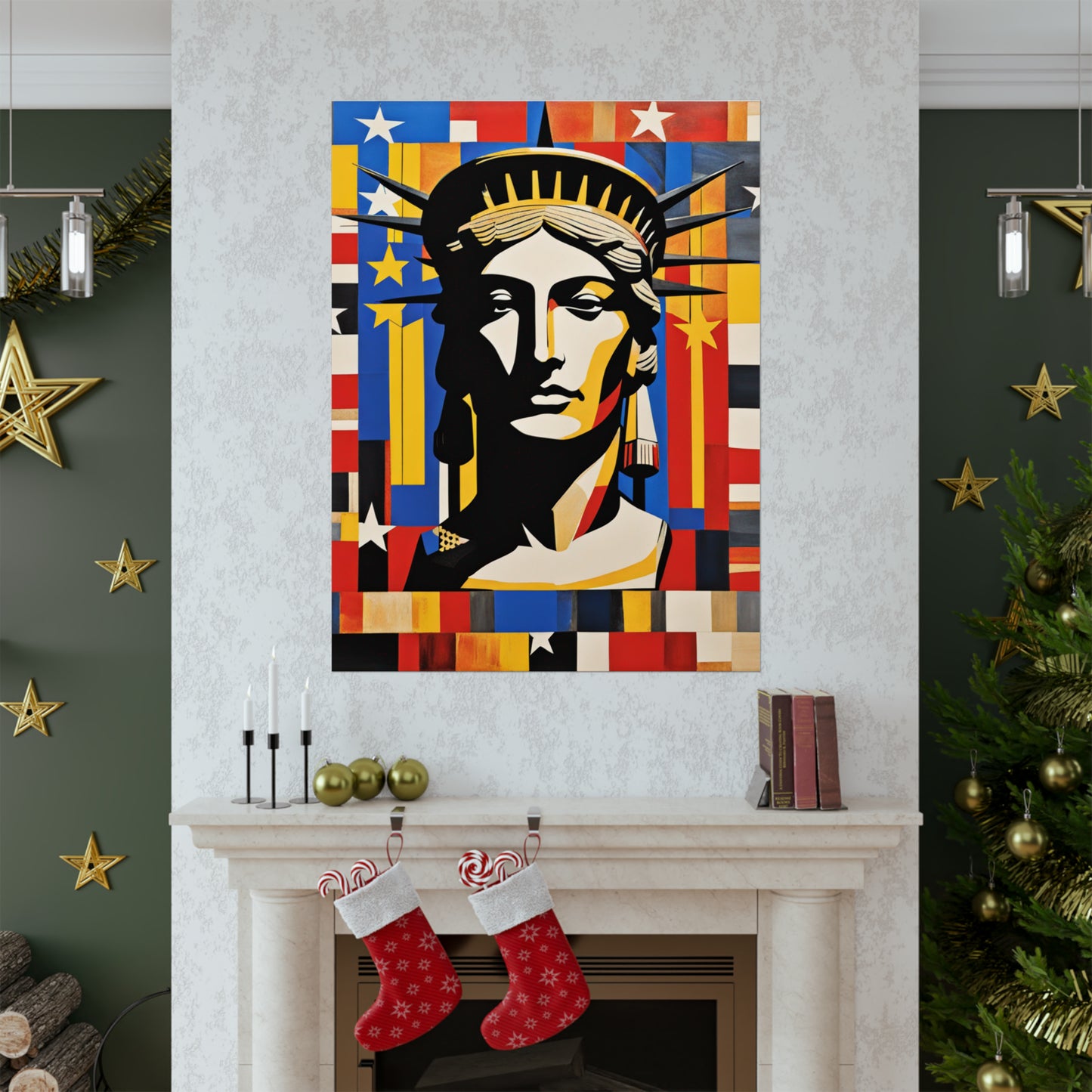 "Justice Poster Print Inspired by Jasper Johns | Creative Art Print" by PenPencilArt